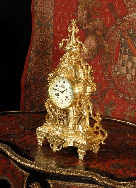 fig 2. **** SOLD **** Antique French Louis XVI Style Clock ~ French - Circa 1880 ~